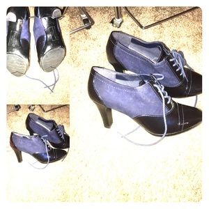 Anne Klein navy blue booties